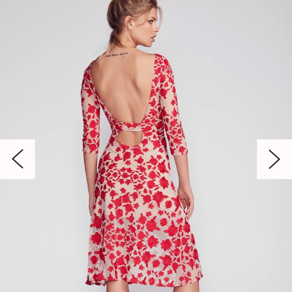 RARE FP For Love and Lemons San Marcos Midi Dress Large